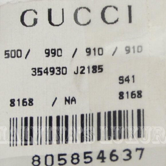 GUCCI NECKLACE GARNET CROSS LOGO PENDANT STERLING SILVER CHAIN 354930 - Picture 6 of 6